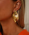 Aza dorées - Boucles d’oreilles acier