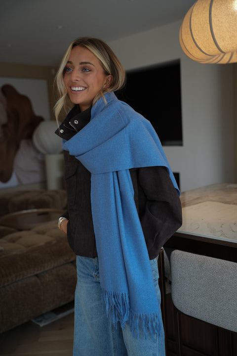 Capucine bleu azur - Écharpe douce