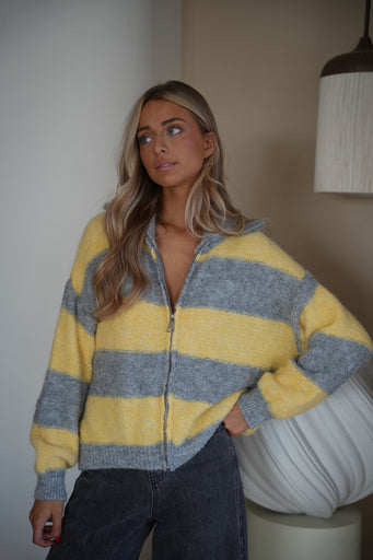 Dory jaune - Gilet zippé