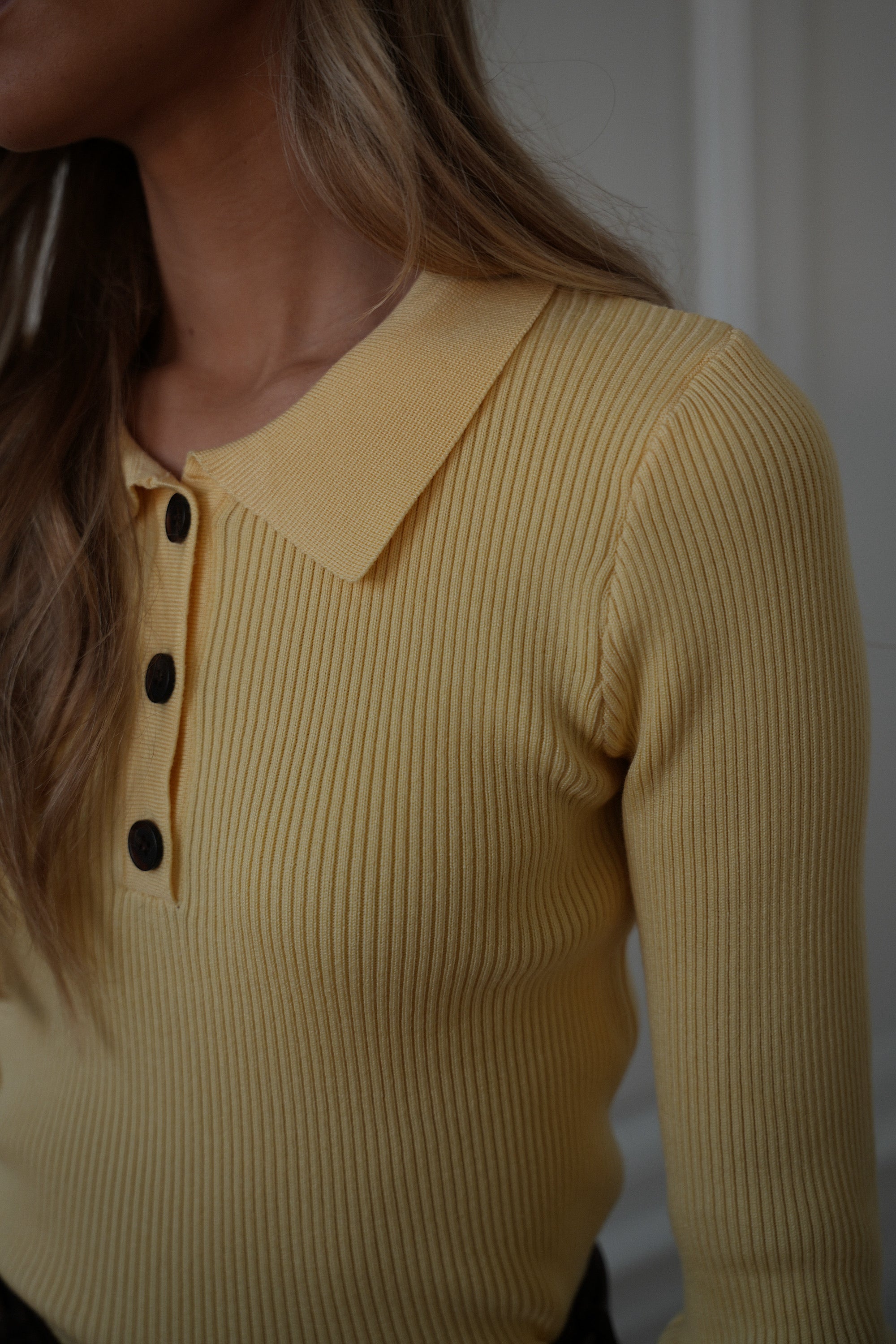 Marissa jaune - Pull fin