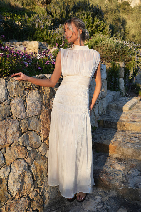 Anita crème - Robe longue