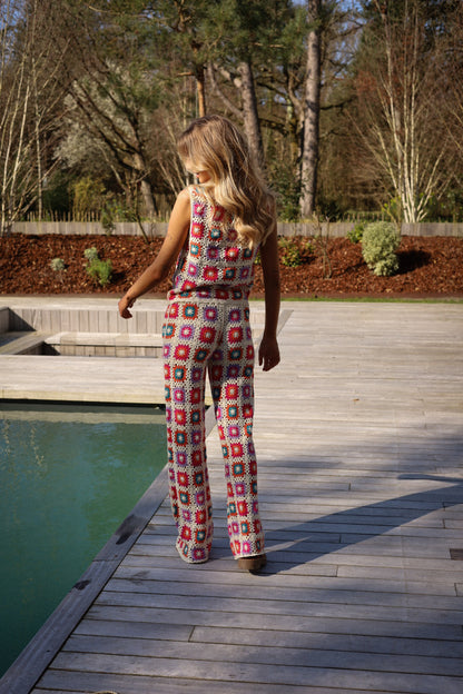 Yvan coloré - Pantalon crochet
