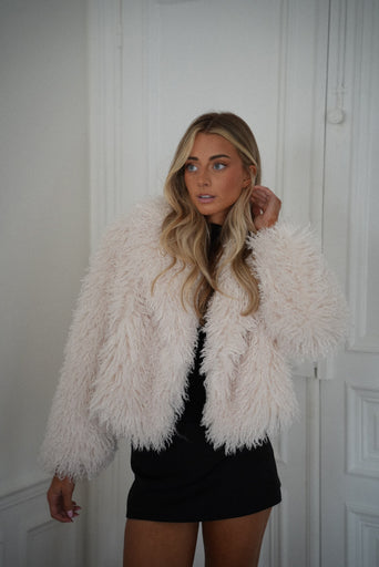 Soanne crème - Manteau fourrure