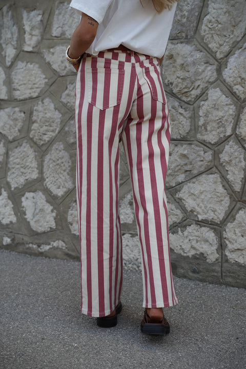 Polla rouge - Jean rayé