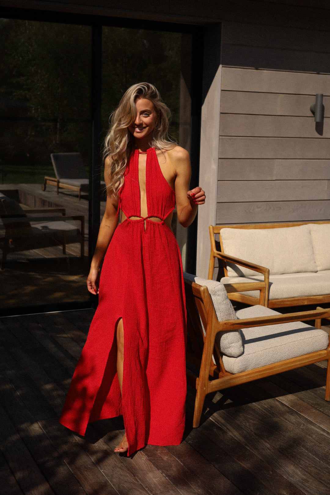 Muse rouge - Robe longue