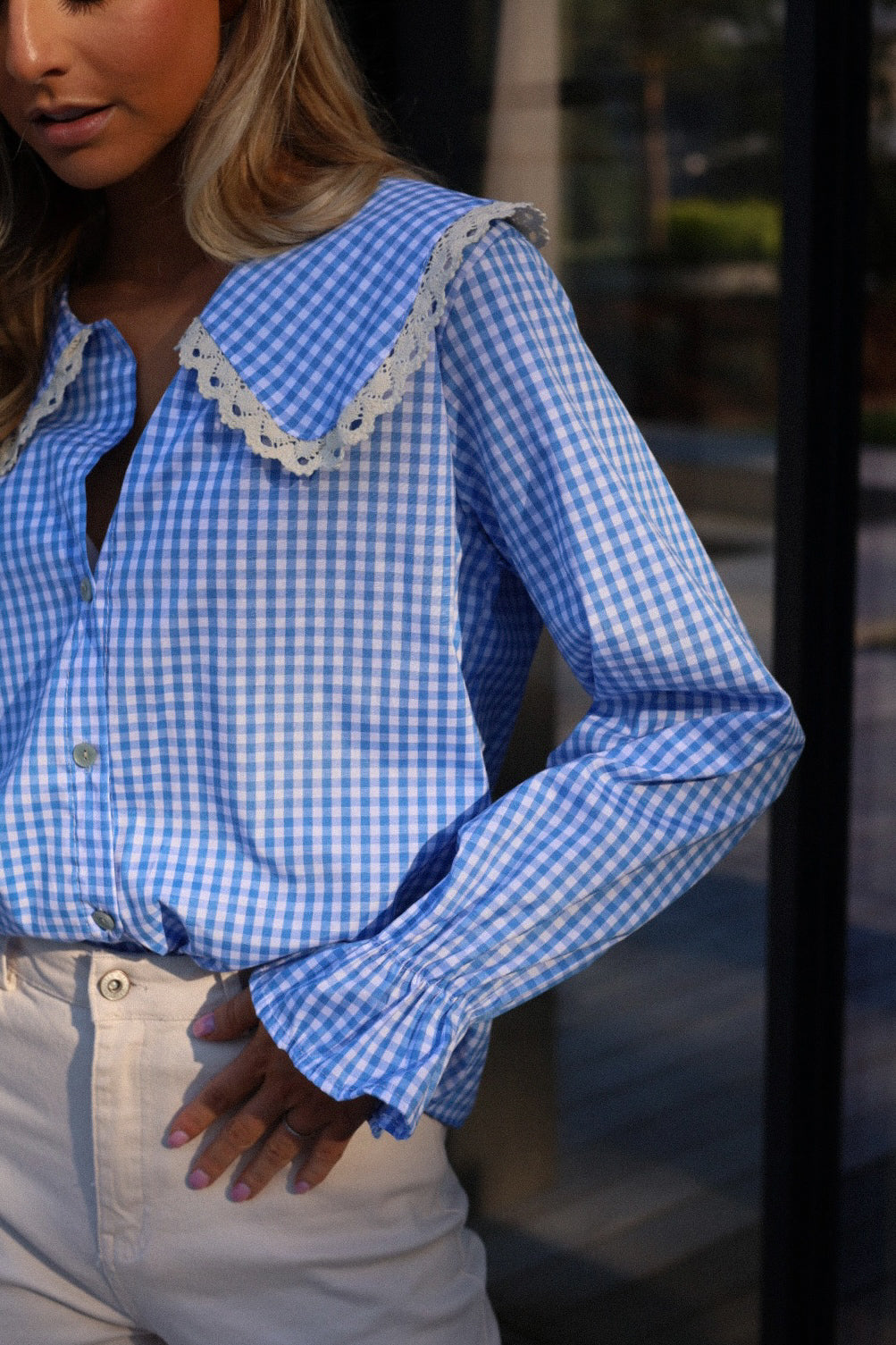 Jay bleue - Blouse vichy