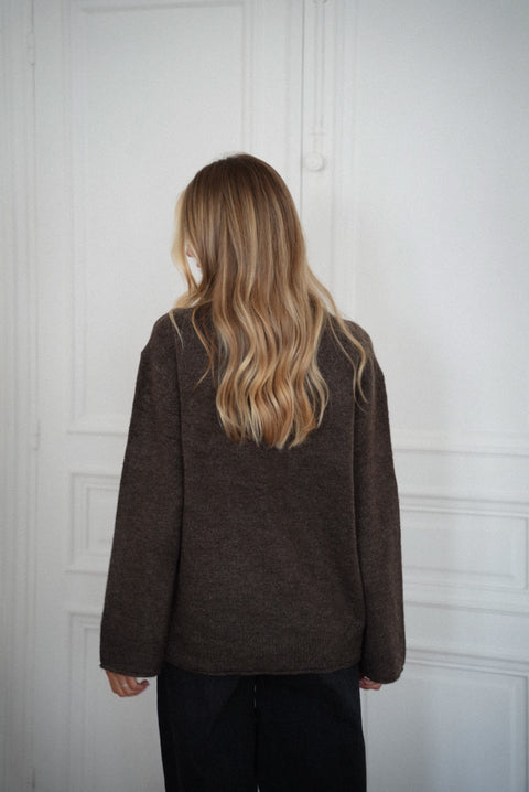 Tess taupe - Pull doux