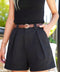 Nils noir - Short taille haute