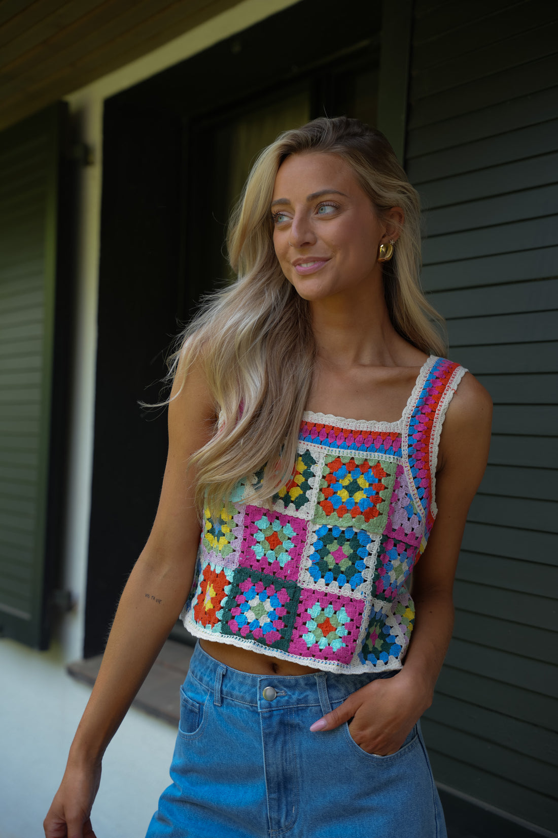 Polline coloré - Top crochet