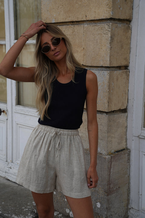 Gladys beige - Short bermuda