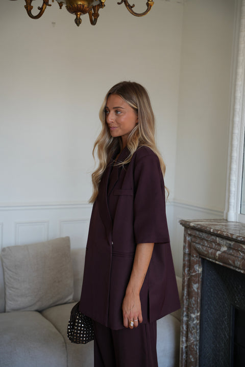 Jared prune - Veste blazer