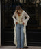 Odile crème - Gilet brodé
