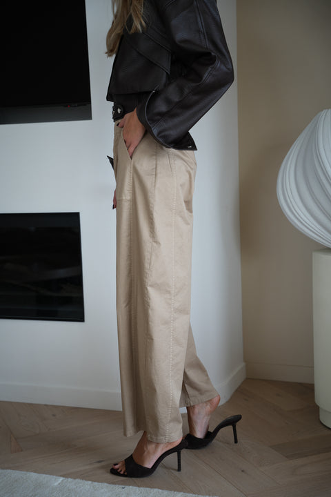 Jay beige - Pantalon ballon