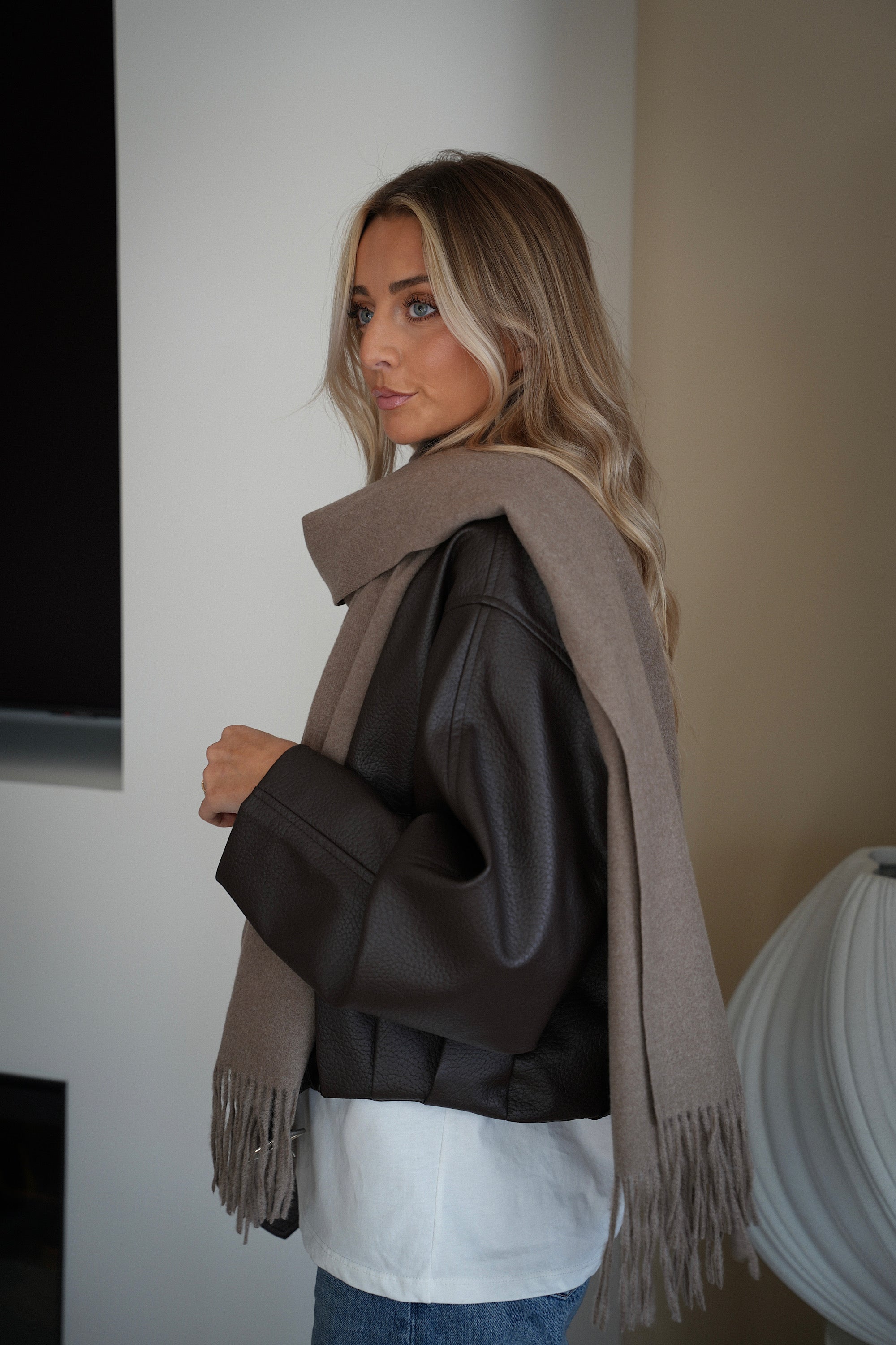 Capucine taupe - Écharpe douce