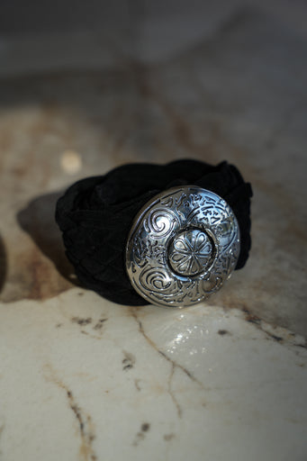 Suzon noire - Ceinture tressée