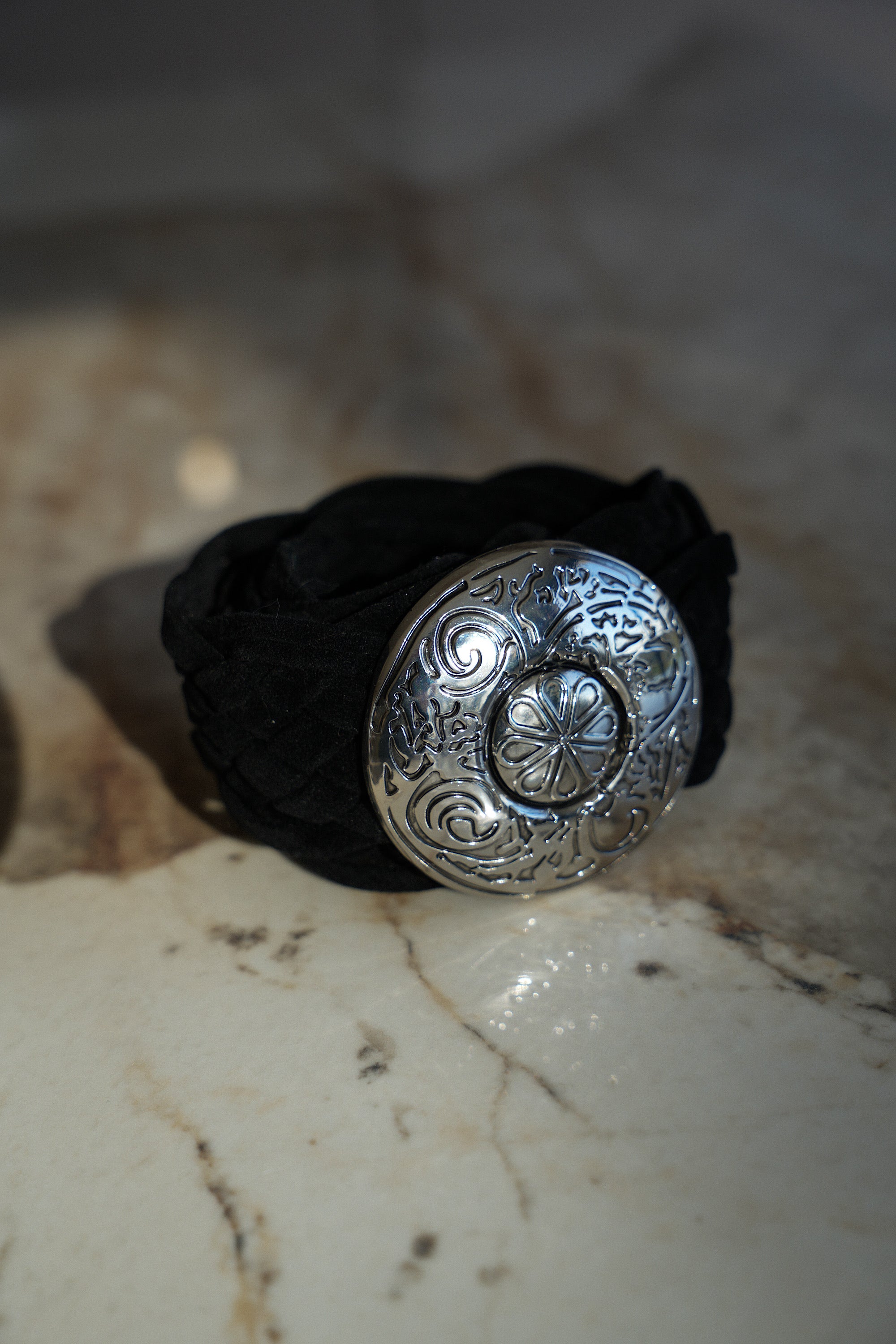 Suzon noire - Ceinture tressée