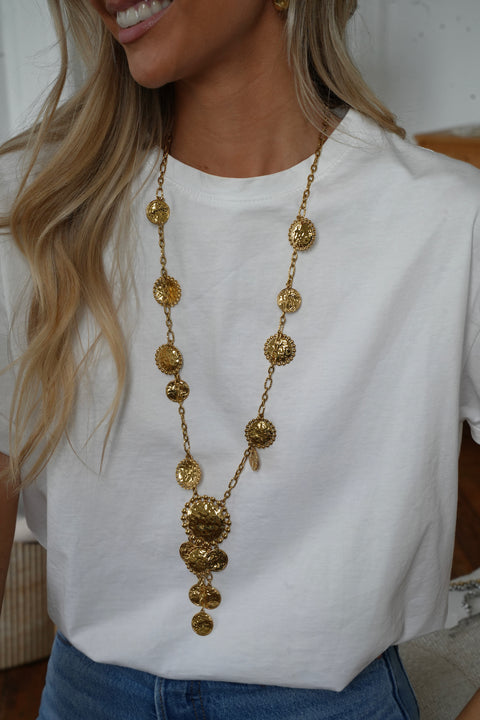 Luce doré - Collier acier