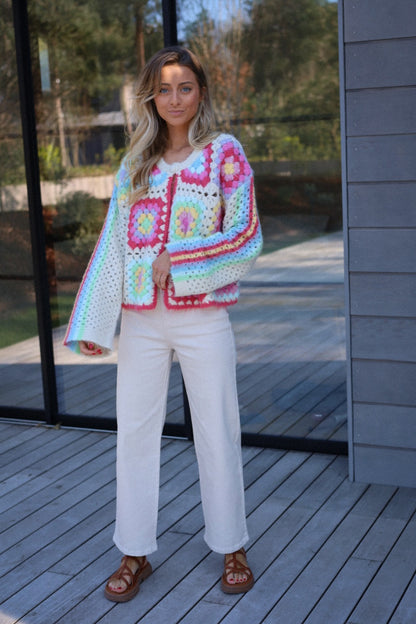 Sabrina coloré - Gilet crochet