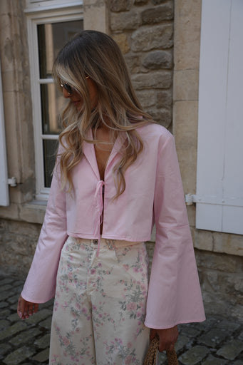 Cally rose - Blouse courte