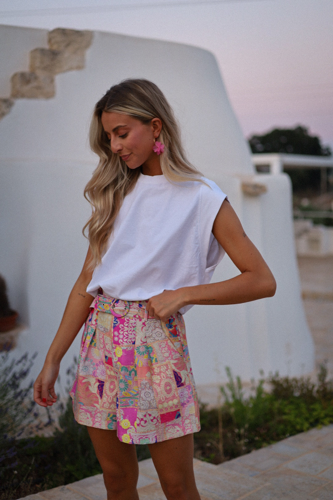 Mya coloré - Short taille haute