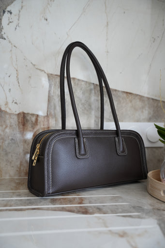 Nella chocolat - Sac en cuir