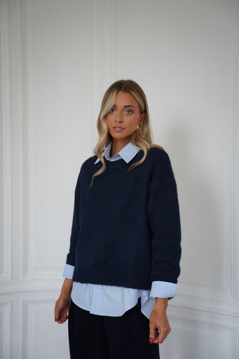 Leny marine - Pull doux