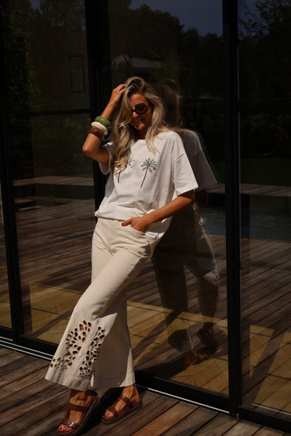 Conor blanc - T-shirt brodé