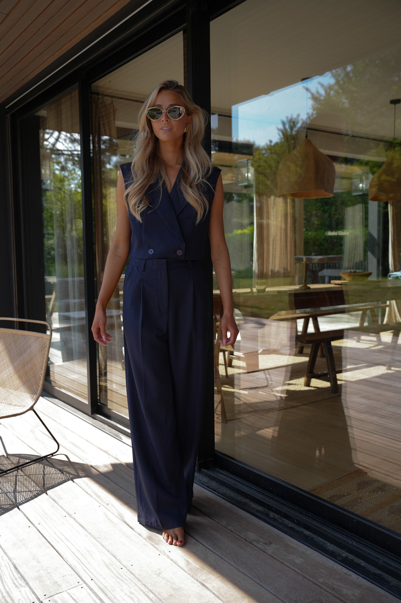 Zoé marine - Ensemble tailleur