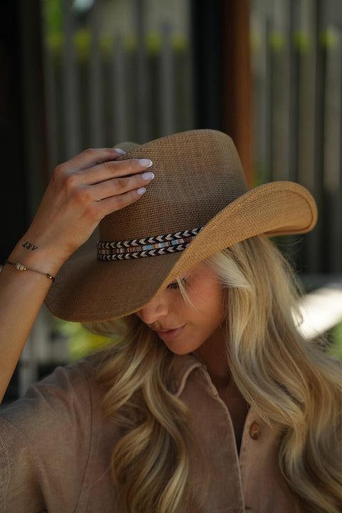 Octavia beige - Chapeau de paille