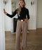 Salomé taupe - Pantalon fluide
