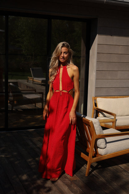 Muse rouge - Robe longue