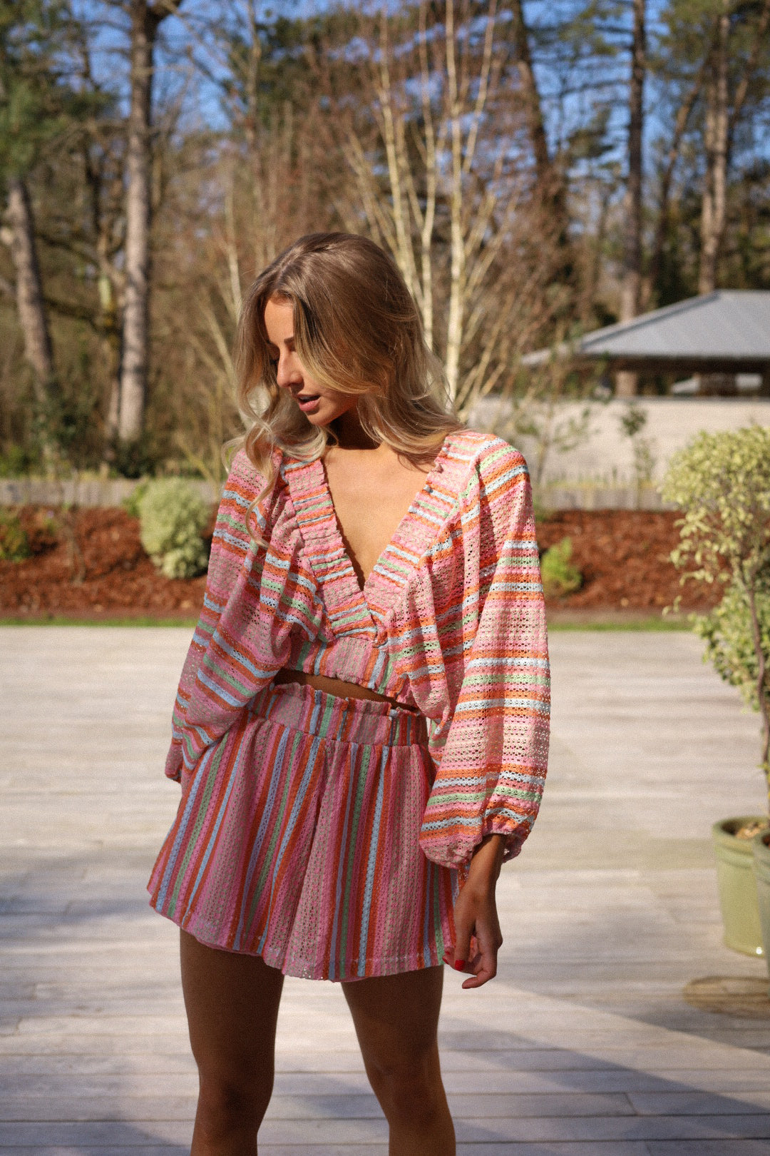 Tedy coloré - Short brodé