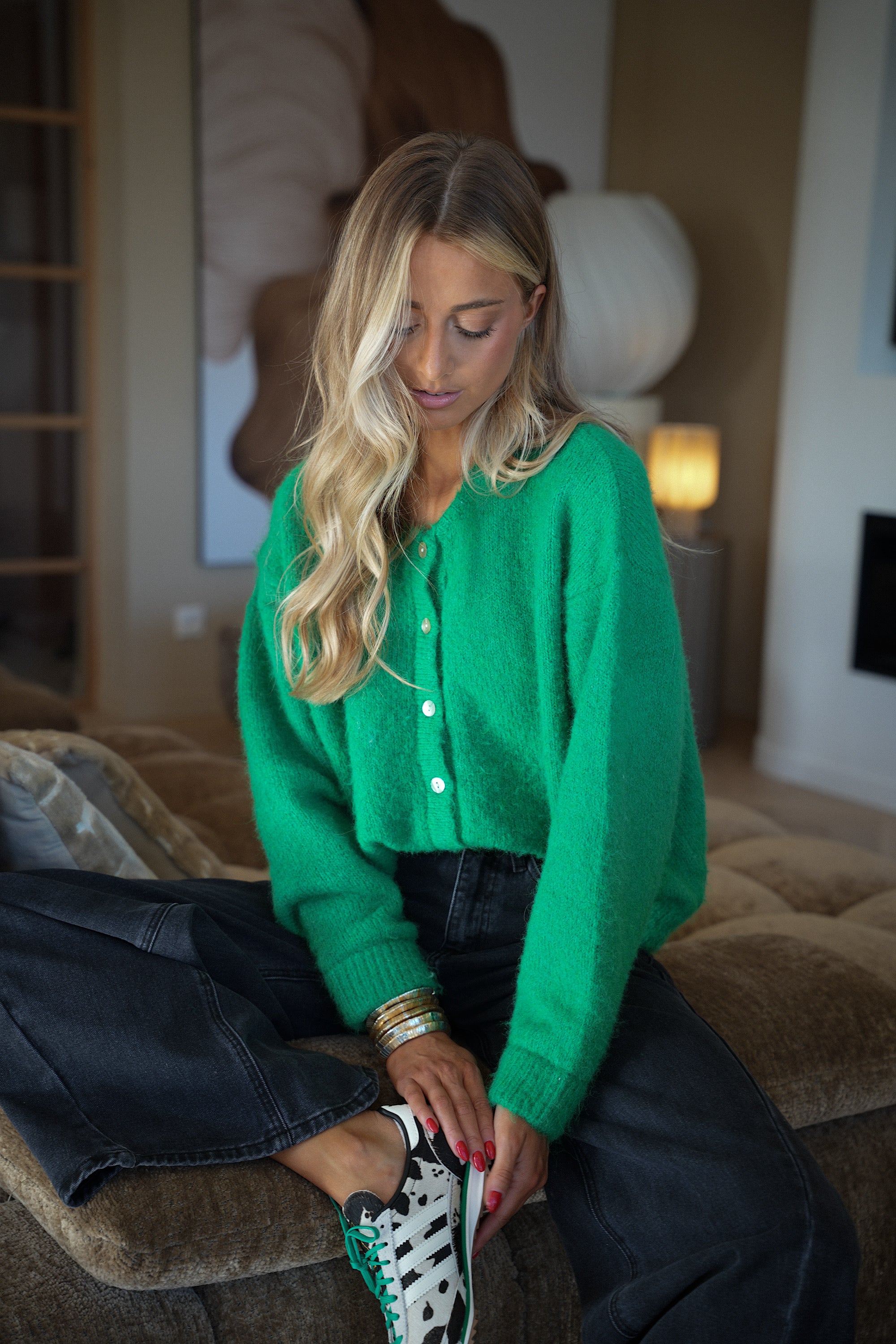 Catrina vert - Gilet ample