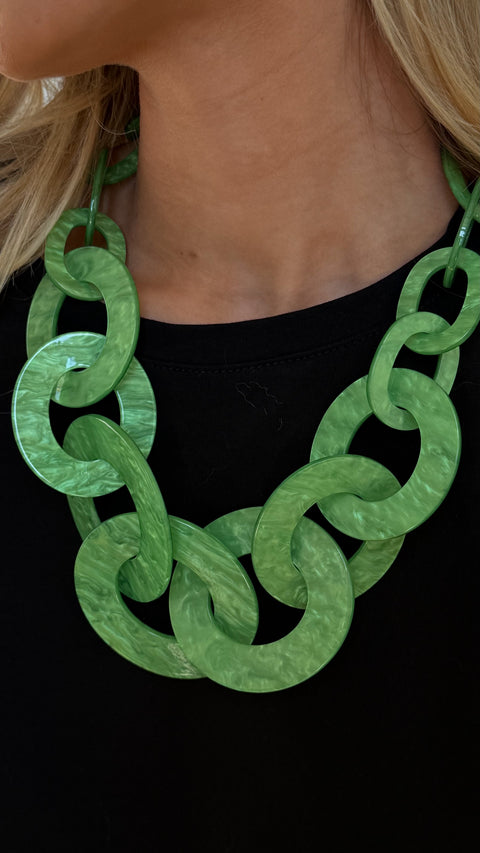 Livia vert - Gros collier