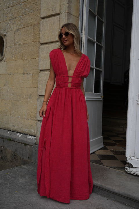Lucy rouge - Robe longue