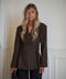 Chelsy chocolat - Blazer cintré