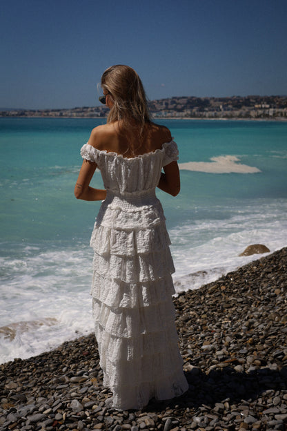 Charlene blanche - Robe longue