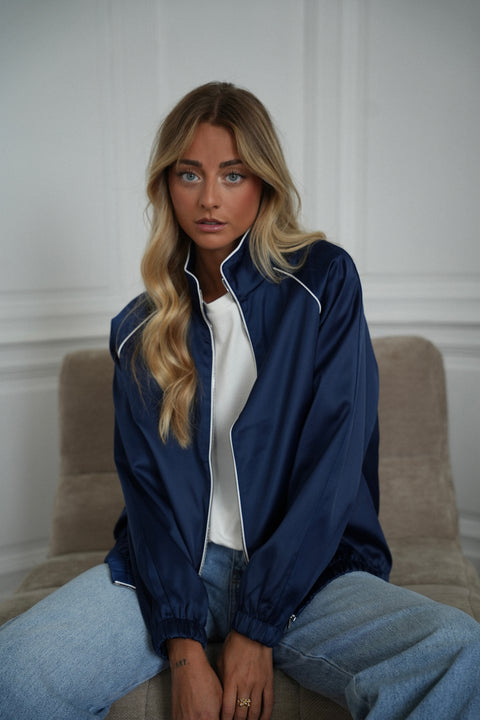 Léna bleue - Veste zippée