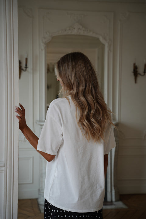 Soline blanc - T-shirt ample
