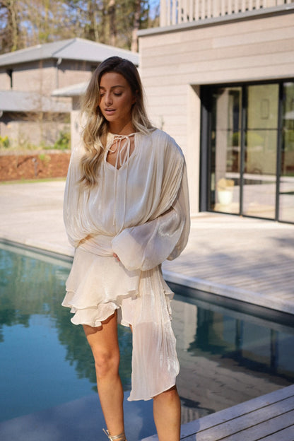 Katie crème - Robe fluide