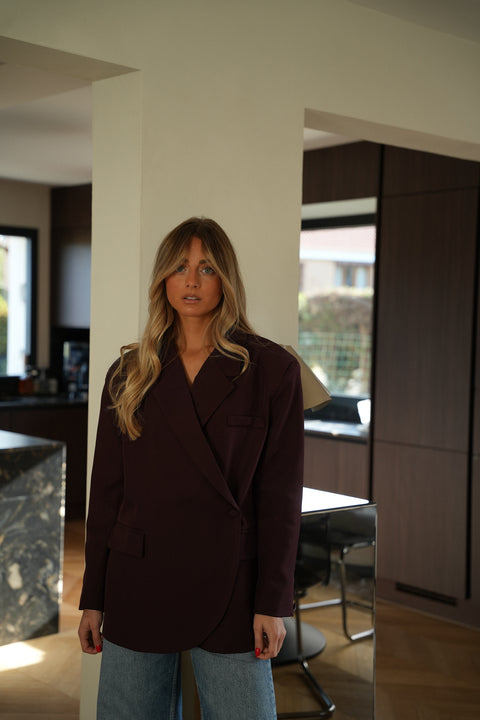 Kylie prune - Veste blazer