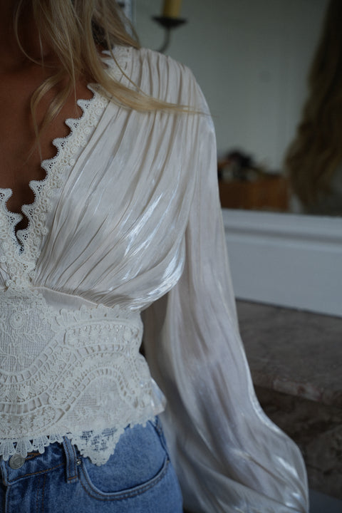 Ella écrue - Blouse brodée