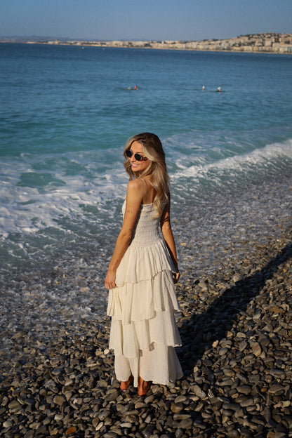 Olga crème - Robe longue