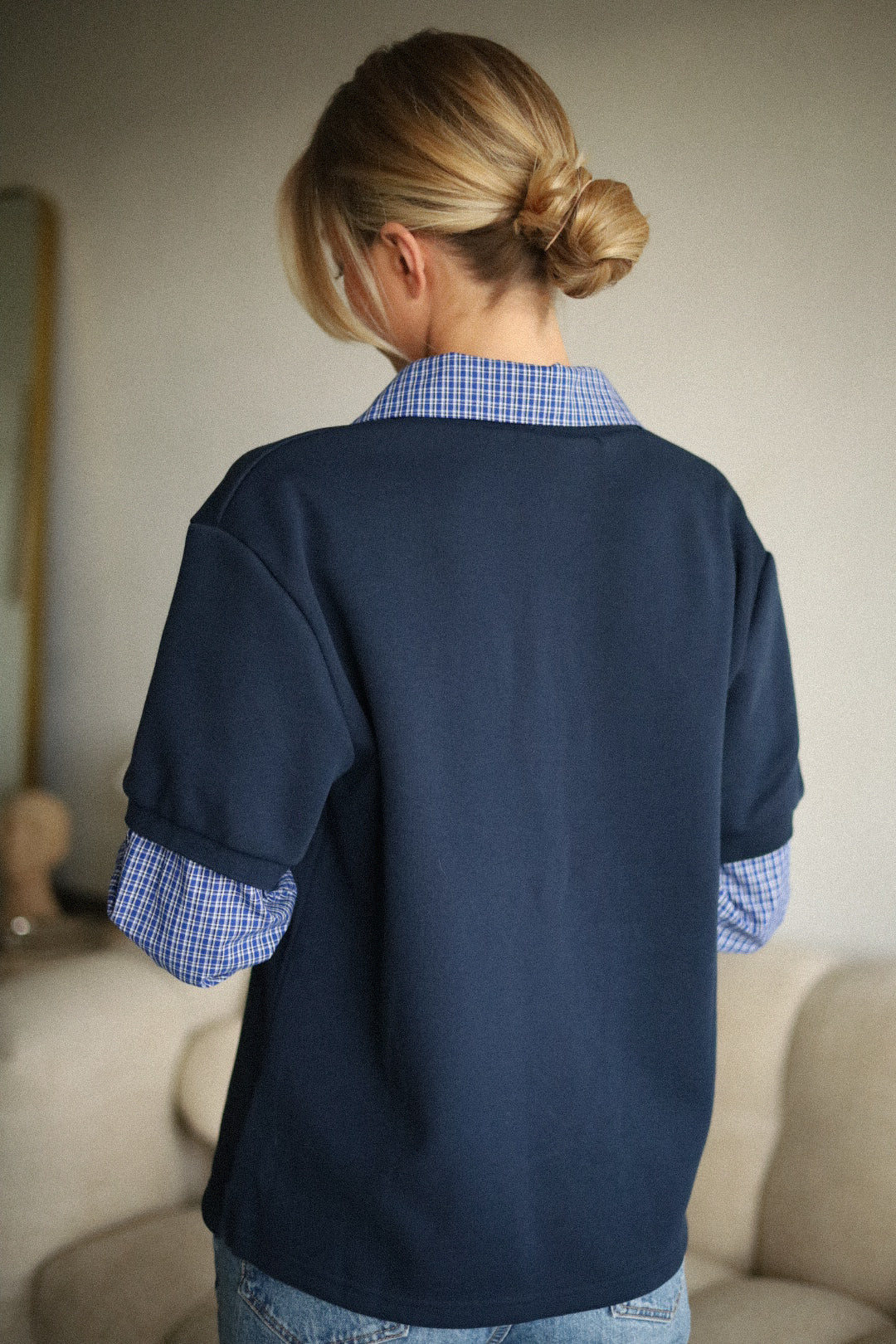 Cartney bleu - Sweat chemise