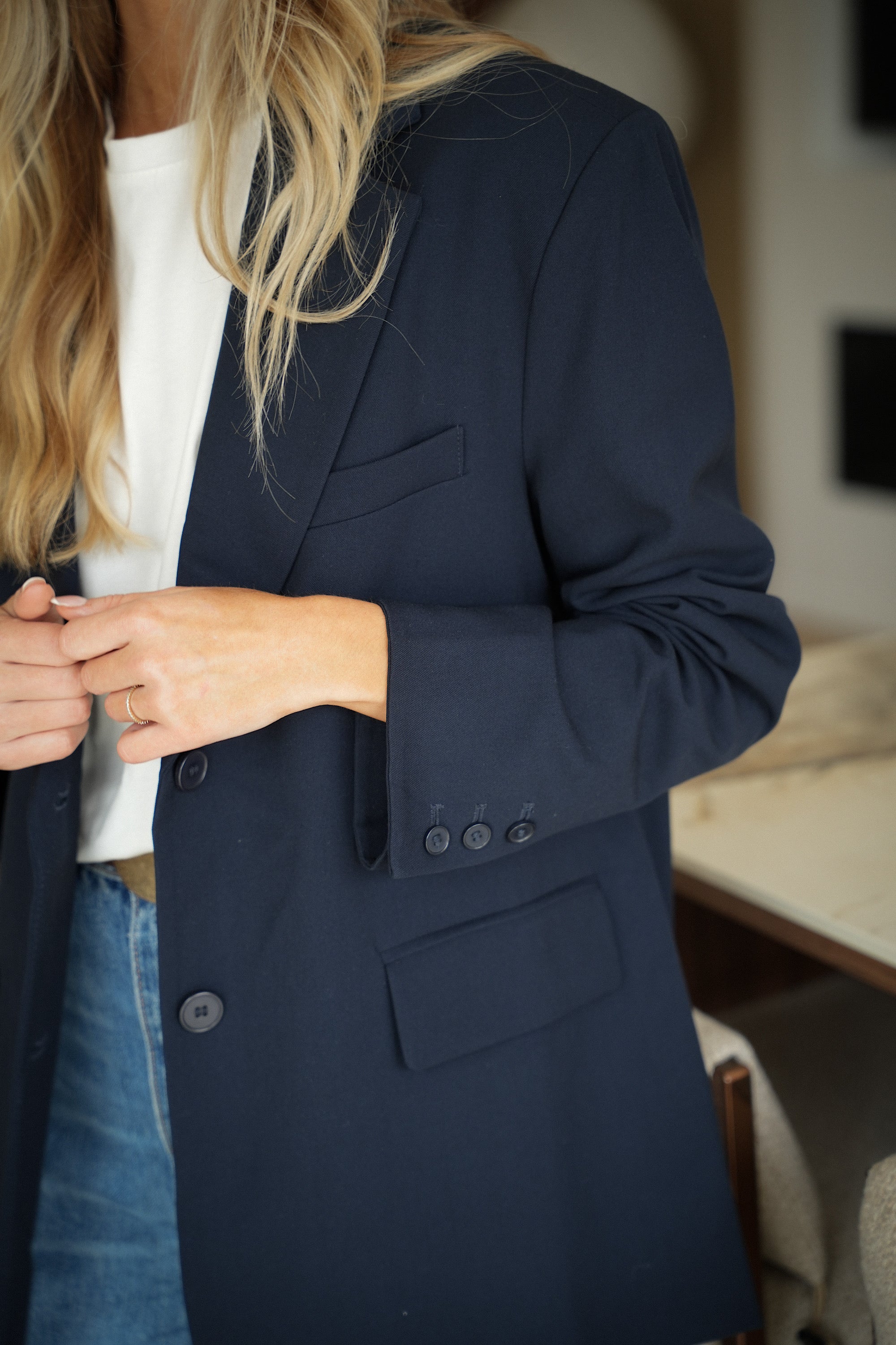 Grayce marine - Veste blazer