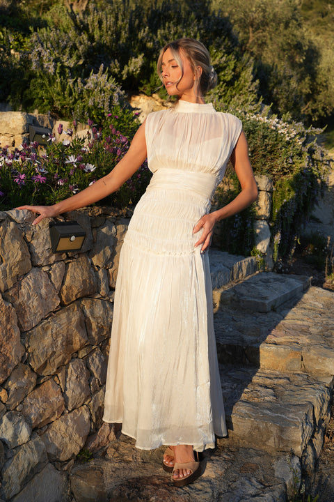 Anita crème - Robe longue