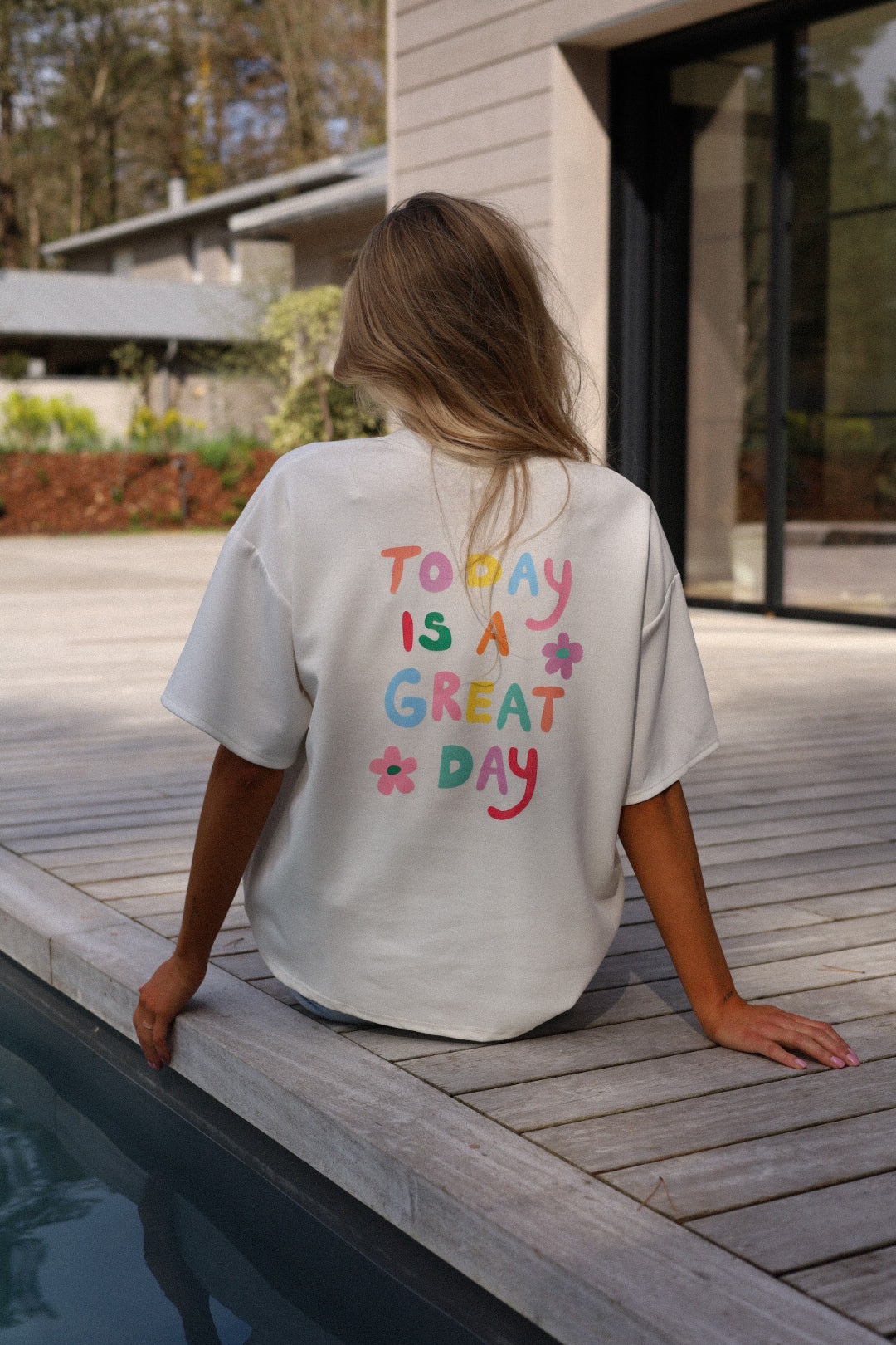 Lisa blanc - T-shirt coloré