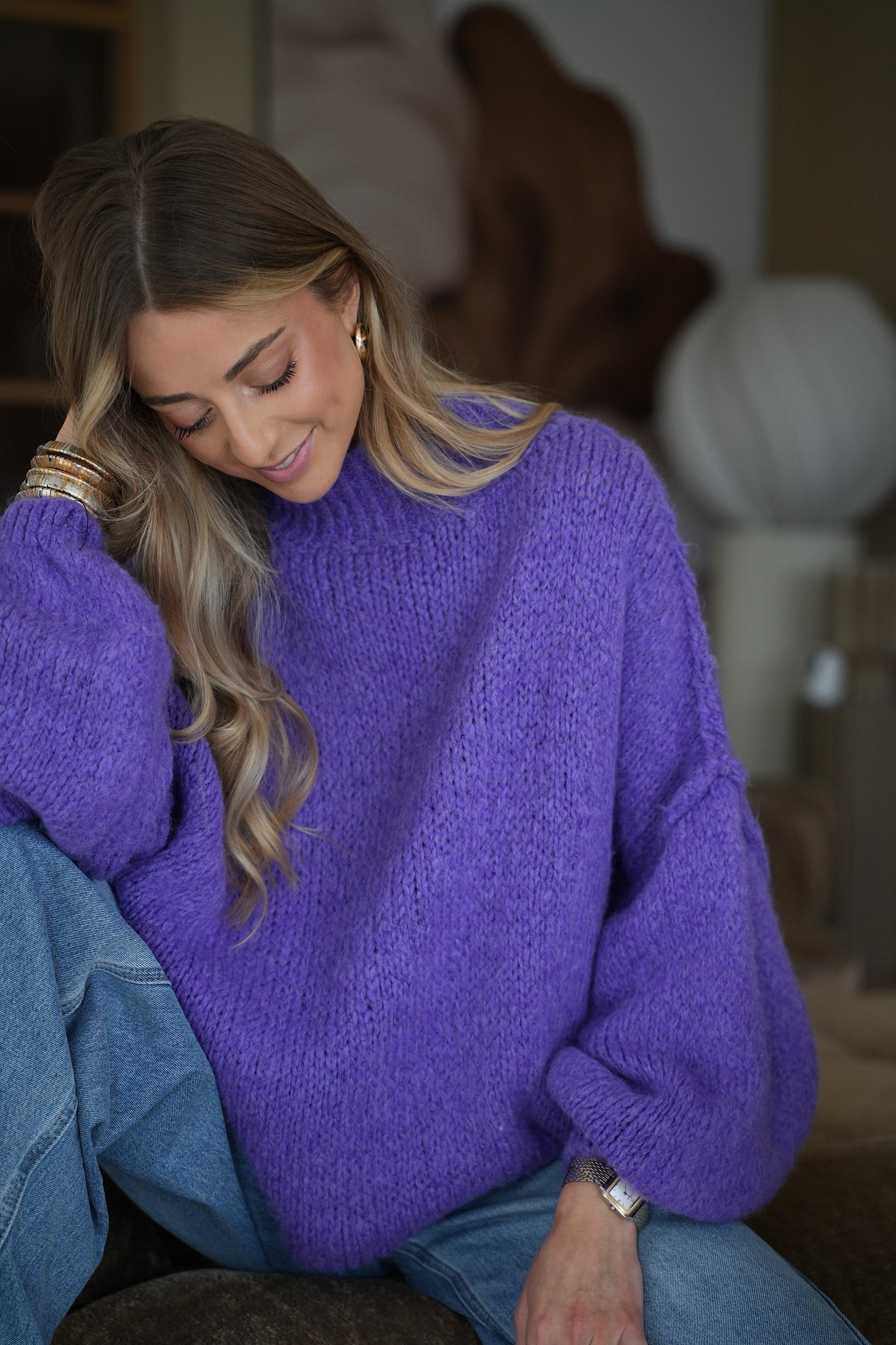 Liliane violet - Pull ample