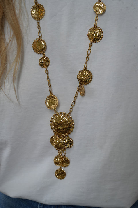 Luce doré - Collier acier