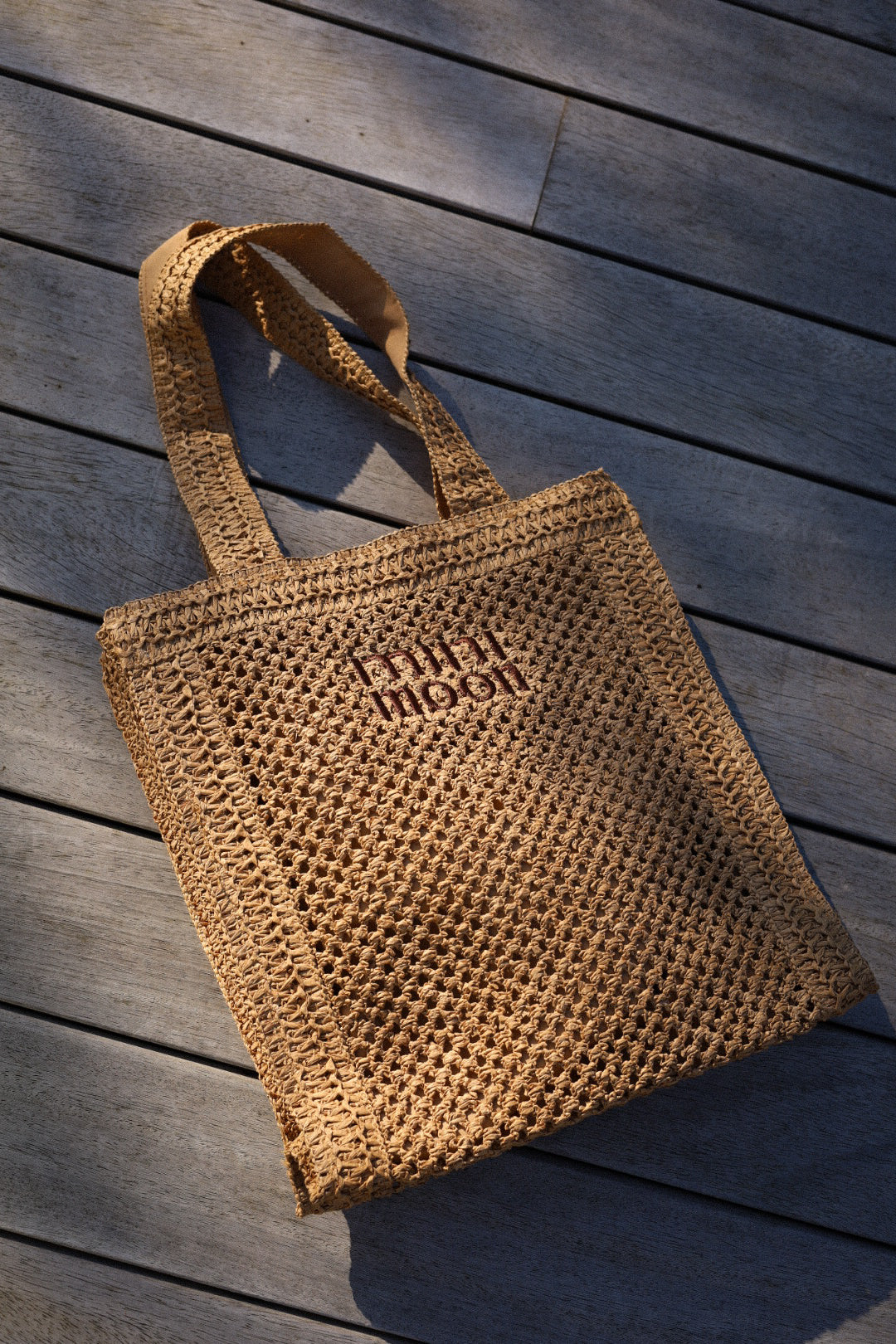 Moon beige - Sac paille